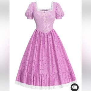 🩷5/$25🩷Elegant Pink Midi Dress with Lace Details